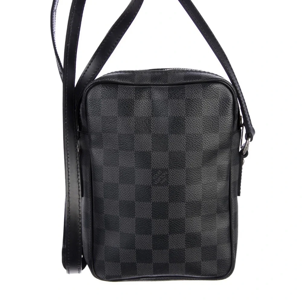 LOUIS VUITTON Damier Graphite Amazone Crossbody with Palladium Accents